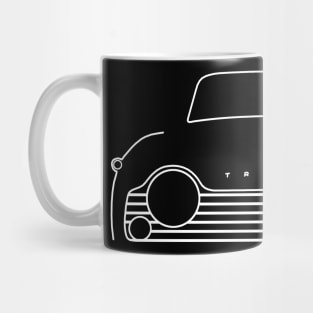 Triumph TR4A classic car outline graphic (white) Mug